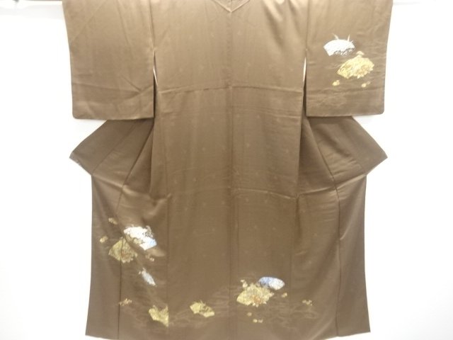 JAPANESE KIMONO / HOMONGI / FLORAL PLANTS